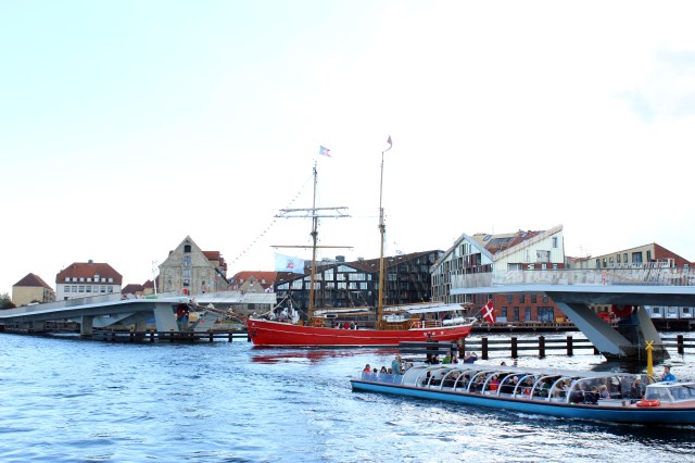 The port of Copenhagen and the unfinished pedestrian bridge. Once complete, it'll make getting around the city even easier!