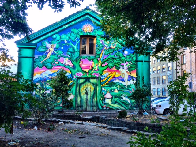 One of the entrances to Free Town Christiania. I don't have photos inside, as it seemed to be frowned upon. Whatever you do, don't ever take a photo along Pusher Street. There are lots of signs to remind you...so just don't do it.