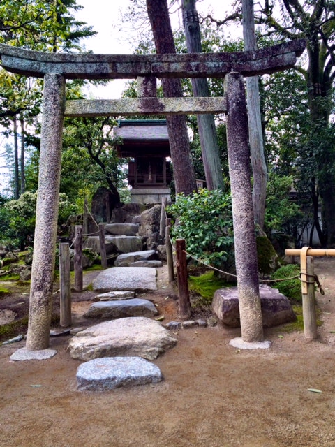 A small shrine on the grounds of Ginkaku-ji.